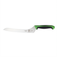 Mercer Culinary Millennia Colors 9-Inch Offset Wavy-Edge Bread Knife with Green Handle