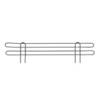 Thumbnail image #1 for Metro Super Erecta L24N-4K4 Shelf Ledge, 24"W x 4"H, Side & Back, Gray Epoxy-Coated