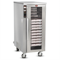 FWE Mobile Humidified Heated Pizza Holding Cabinet, 30 Pizza Box Capacity