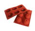 Thumbnail image #1 for Silikomart 6-Cavity Dome Silicone Baking Mold