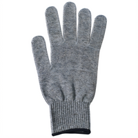 Winco X-Large ANSI A5 Cut-Resistant Glove, Gray with Black Wristband