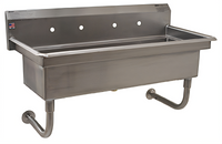 Eagle Group HSA-WM-60 Wall-Mounted Multi-Station Hand Sink, 60 Inch Wide, 8 Inch Deep Bowl