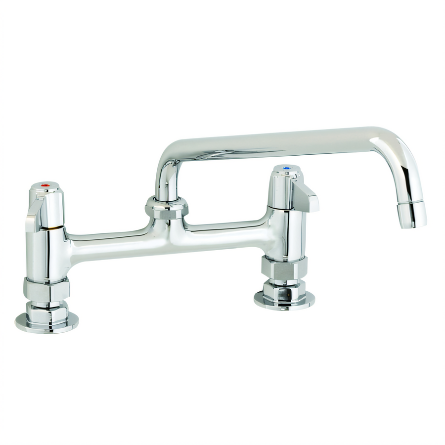 Product image #1 for equip 8-Inch Deck Mount Mixing Faucet with 12-Inch Swing Nozzle and Lever Handles