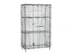 Thumbnail image #1 for Metro Super Erecta Stationary Wire Security Unit with 2 Intermediate Shelves, Chrome Plated Finish