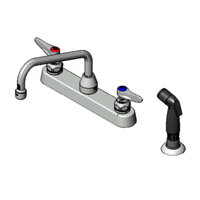 T&S Brass B-1172-07 Deck-Mount Workboard Faucet with Side Spray
