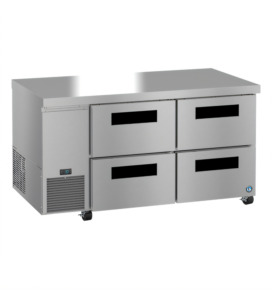 Product image #1 for Hoshizaki Steelheart ULR60B-D4 Two-Section 60-Inch Undercounter Refrigerator with Four Drawers, Side Mount