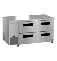 Hoshizaki Steelheart ULR60B-D4 Two-Section 60-Inch Undercounter Refrigerator with Four Drawers, Side Mount