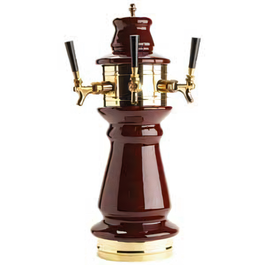 Product image #1 for Micro Matic Vienna Ceramic Countertop Air-Cooled 3-Faucet Draft Beer Tower
