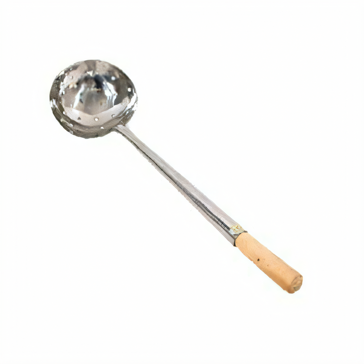 Product image #1 for Town 17-1/2-Inch Perforated Stainless Steel Wok Ladle with Wood Handle