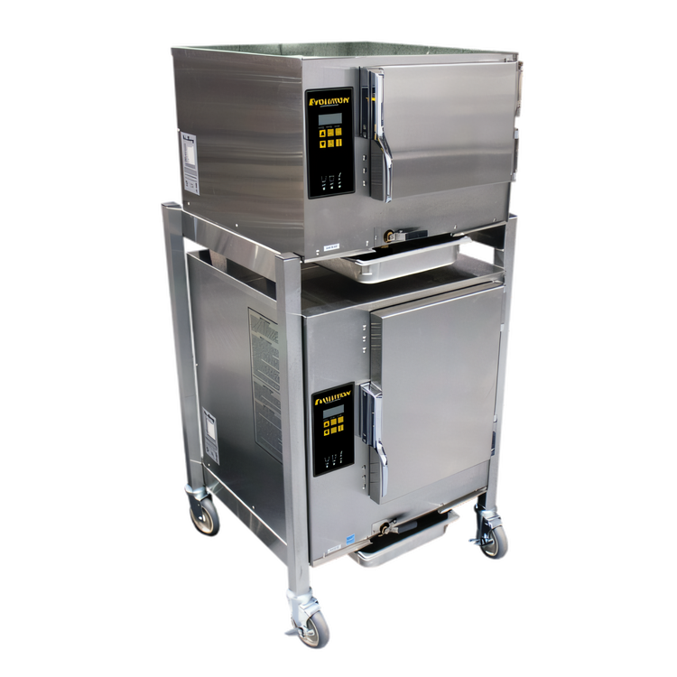 Product image #1 for AccuTemp Evolution Two-Compartment Connectionless Boilerless Convection Steamer with Stand, 6 kW, 208V