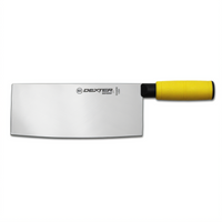 Dexter Russell SofGrip 8-Inch Chinese Chef's Knife with Yellow Soft Rubber Handle