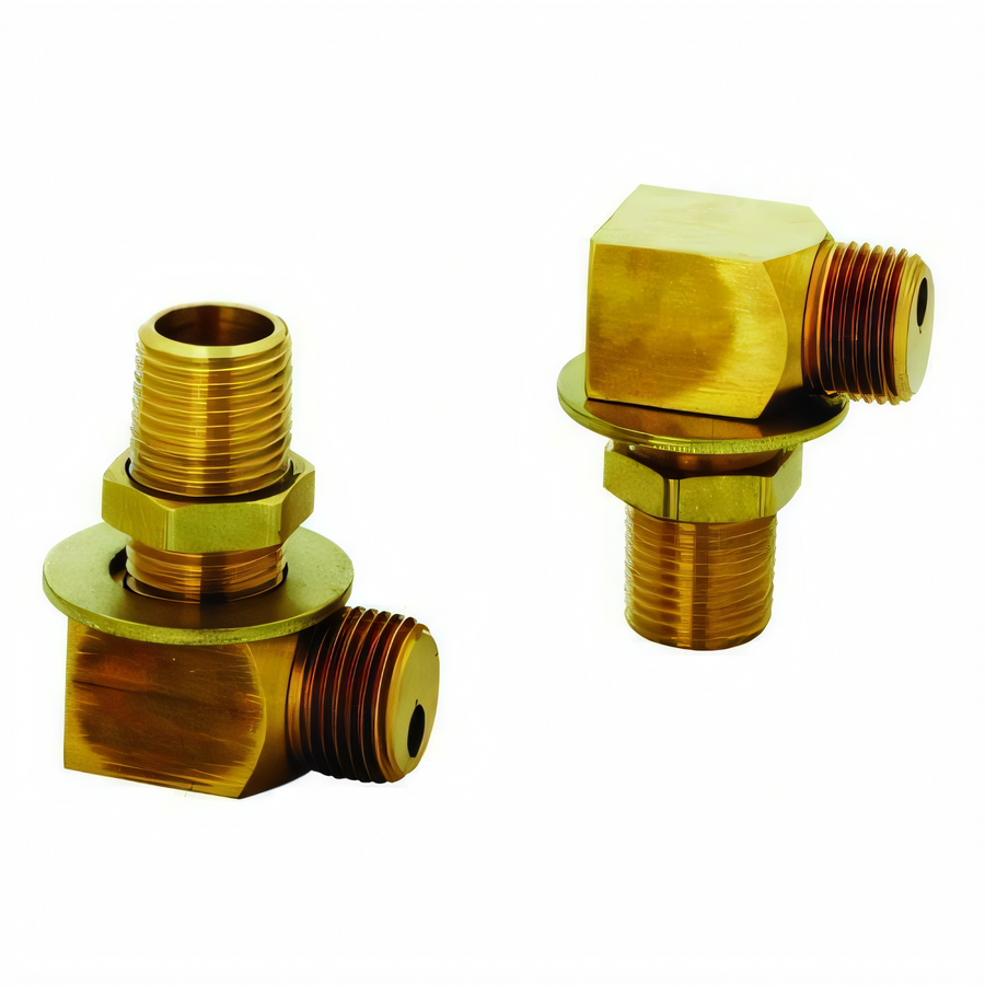 Product image #1 for T&S Brass 1/2 Inch NPT Elbow Installation Kit with Lock Nuts and Washers