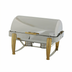 Thumbnail image #1 for Winco Virtuoso 8 Qt Full-Size Rectangular Roll-Top Stackable Chafer