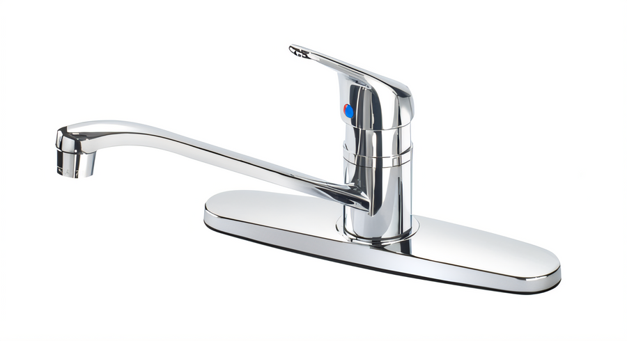 Product image #1 for Krowne Royal Series Deck-Mount Pre-Rinse Kitchen Faucet with 8-Inch Centers and Swing Spout