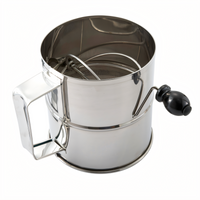 Winco RFS-8 8 Cup Stainless Steel Rotary Sifter