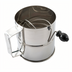 Thumbnail image #1 for Winco RFS-8 8 Cup Stainless Steel Rotary Sifter