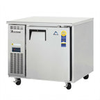 Thumbnail image #1 for Everest Refrigeration ETF1-24 Undercounter Worktop Freezer, 6.0 Cu. Ft., 1 Solid Locking Door, Stainless Steel, Side-Mounted Self-Contained