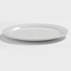 Thumbnail image #1 for American Metalcraft Jane DPW9WH 9-Inch Round Wide Rim White Melamine Dinner Plate Case of 12