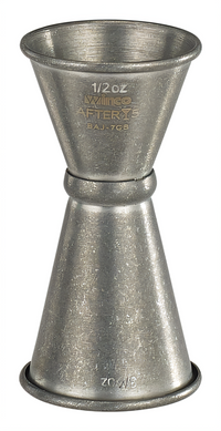 Winco After 5 Crafted Steel Japanese-Style Stainless Steel Jigger, 1/2 oz x 3/4 oz