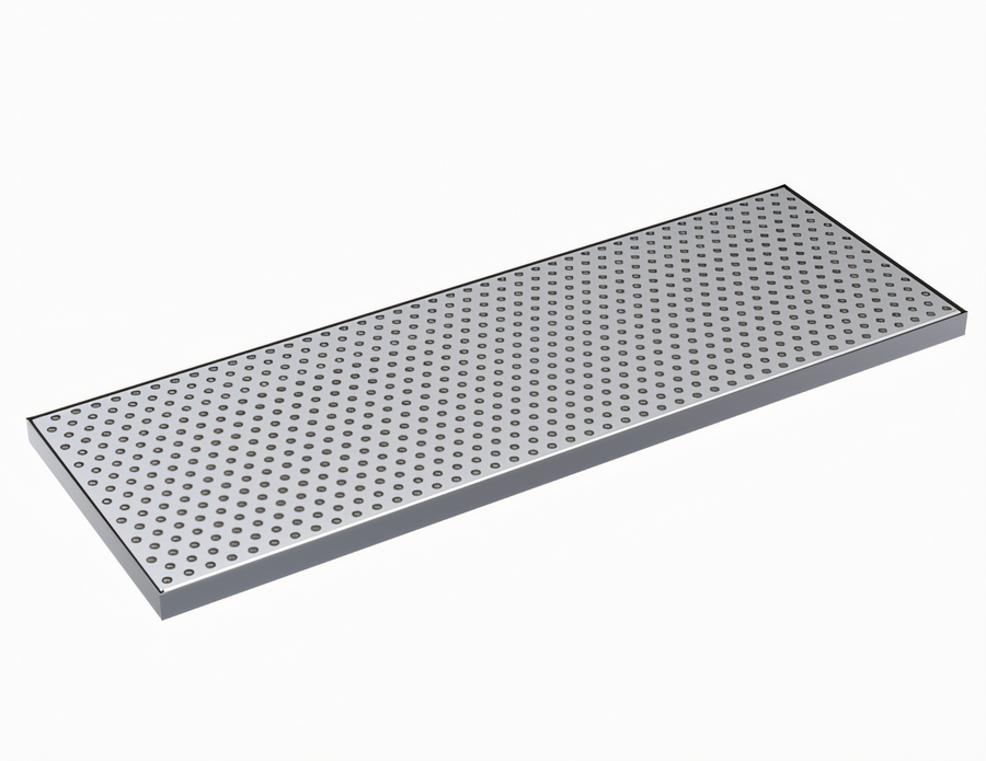 Product image #1 for Krowne 23-Inch x 8-Inch Brushed Stainless Steel Drip Tray