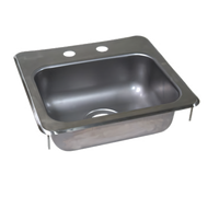 John Boos Pro-Bowl Drop-In Single-Compartment Hand Sink with 12-1/2 x 10-1/2 x 6-Inch Bowl