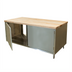 Thumbnail image #1 for BK Resources Dual-Access Chef Table with Hard Maple Top and Cabinet Base, 72W x 36D
