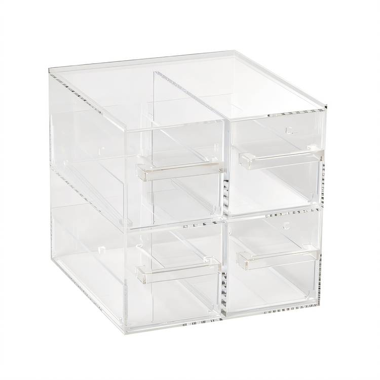 Product image #1 for Vollrath Cubic Acrylic 2 x 2 Countertop Pastry Display Case with 4 Drawers