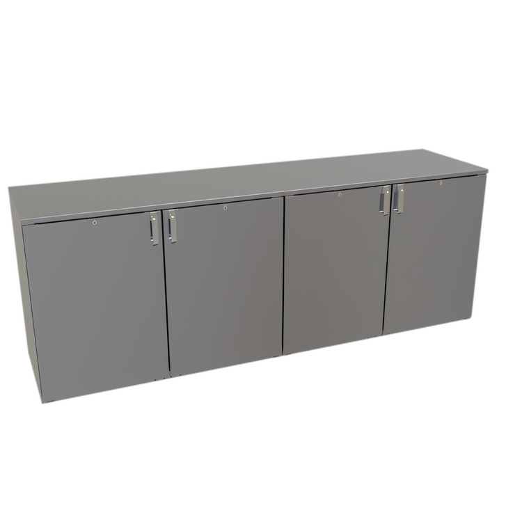 Product image #1 for Glastender C1RB96 One-Zone Remote Bar Profile Back Bar Cooler, 96 Inch Wide, 4-Section
