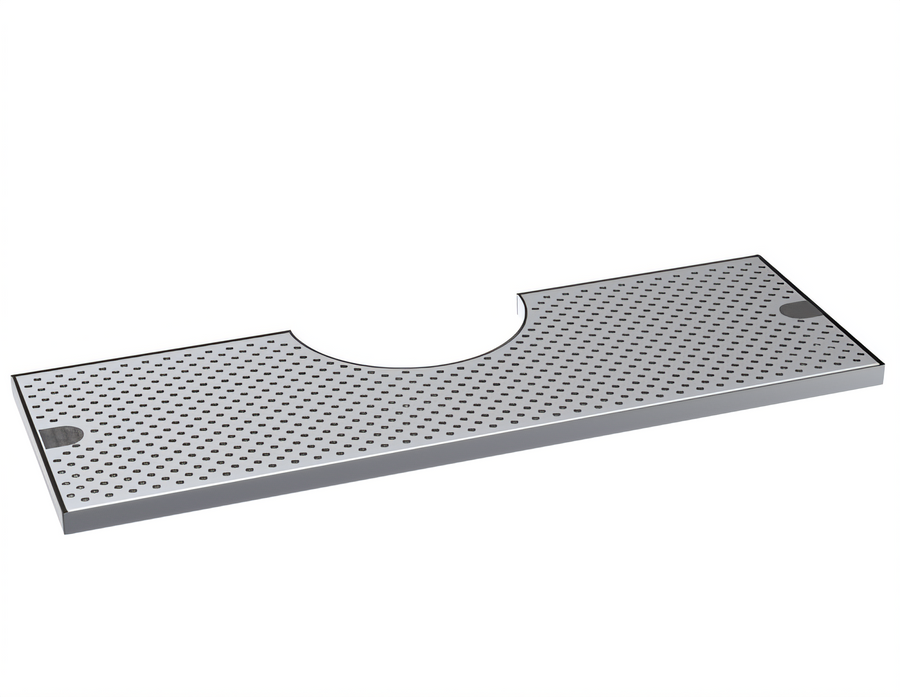 Product image #1 for Krowne 27" x 10" Notched Brushed Stainless Steel Drip Tray