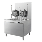 Thumbnail image #1 for Cleveland Range 36GMK66300 Gas Steam Kettle/Cabinet Assembly, Two 6-Gallon Kettles, 36-Inch Base, 300,000 BTU Boiler