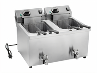 Vollrath Countertop Dual-Well Electric Fryer, 10 lb Per Well, 208-240V