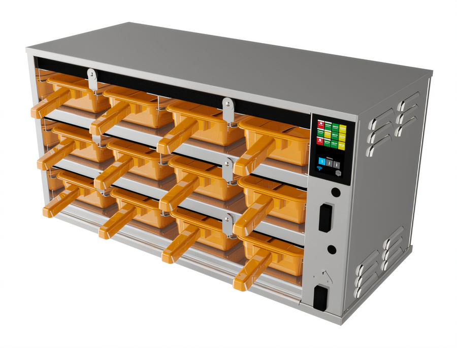 Product image #1 for Duke RFHU-34 ReadyFlex Hot Holding Cabinet, 3x4 Compartment, 2.5" Deep Pans