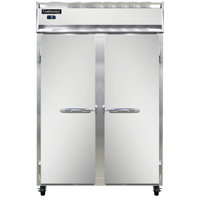 Continental Refrigerator 2FSNSS Two-Section Shallow Depth Reach-In Freezer with Solid Doors