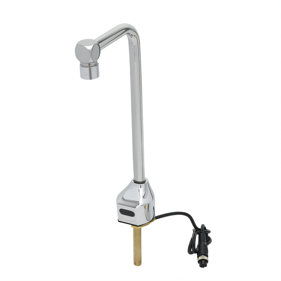 Product image #1 for T&S ChekPoint Touchless Electronic Sensor Glass Filler, Single-Hole Deck Mount, 12-Inch High Arc, Chrome-Plated Brass