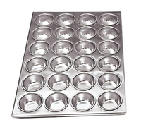 Commercial Weight 24-Cup Aluminum Muffin Pan, 20-1/2 x 14 Inches