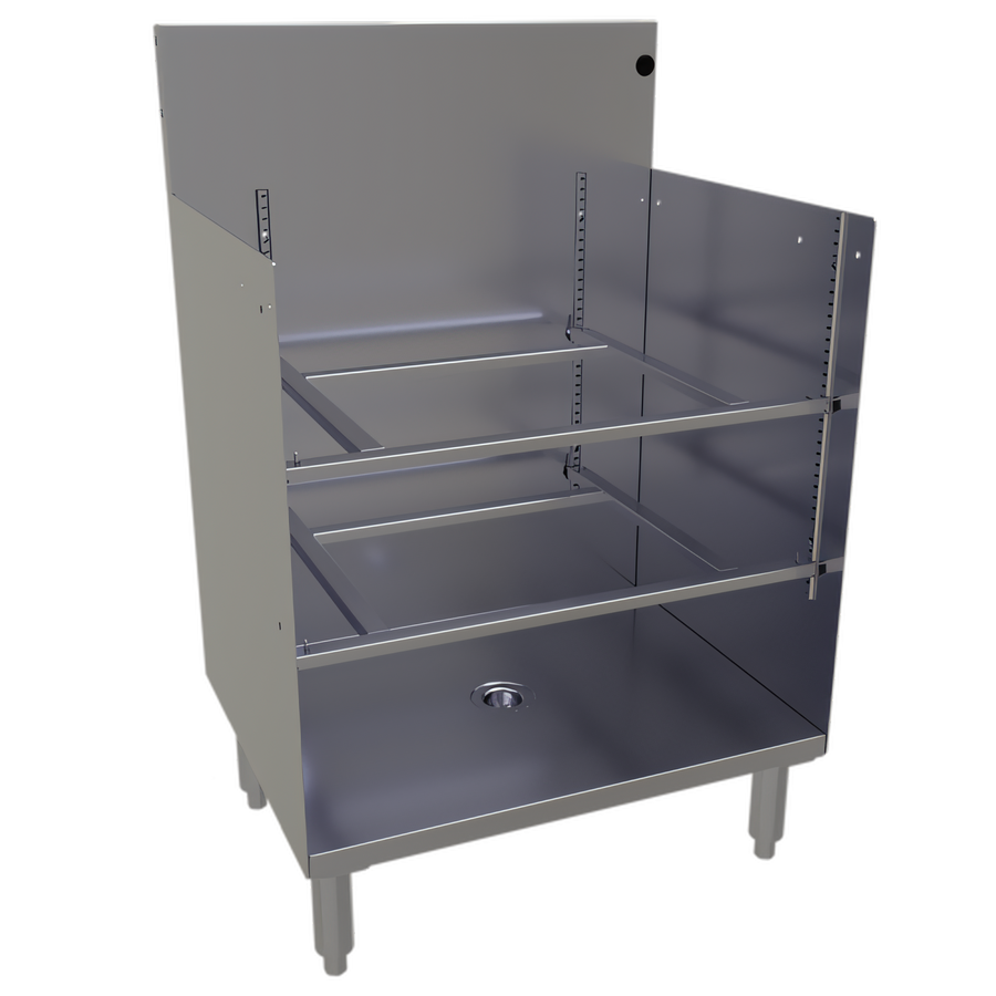 Product image #1 for Glastender 24-Inch Open Top Stainless Steel Underbar Glass Rack Storage Unit