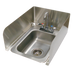 Thumbnail image #1 for Advance Tabco 8-Inch Tall Removable 3-Sided Sink Splash Guard for Counter-Mount Drop-In Sink