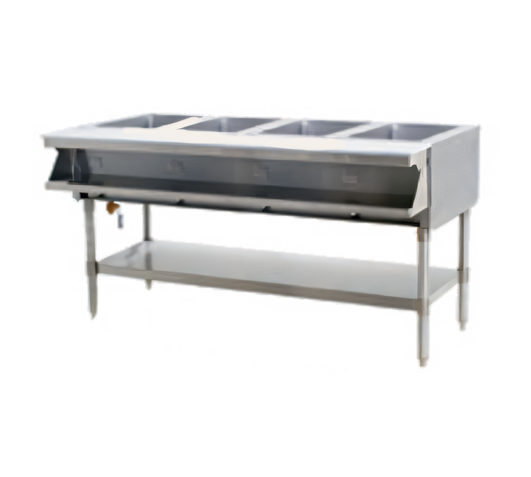 Product image #1 for Eagle Group Electric Sealed-Well Hot Food Table with Open Base, 4 Wells, 63-1/2 Inch