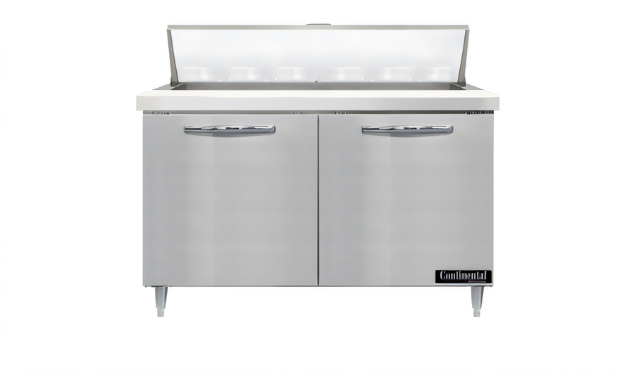 Product image #1 for Continental Refrigerator D48N18M Designer Line 48" Mighty Top Sandwich Prep Table with 18 Pan Capacity
