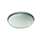 Thumbnail image #1 for Louis Tellier US Gobel 126322 Round Fluted Tart Mold, 8-5/8", Fixed Bottom, Tinplate Steel