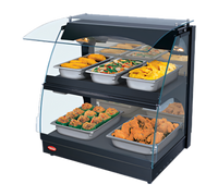 Hatco Glo-Ray Curved Glass Merchandising Warmer, 26-Inch Countertop, Deck and Shelf