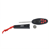 Winco Water-Resistant Digital Pocket Thermometer with Backlit LCD and 2-7/8 Inch Probe