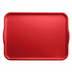 Thumbnail image #2 for Cambro Camtray 15 x 20 Inch Rectangular Fiberglass Tray with Handles, Signal Red