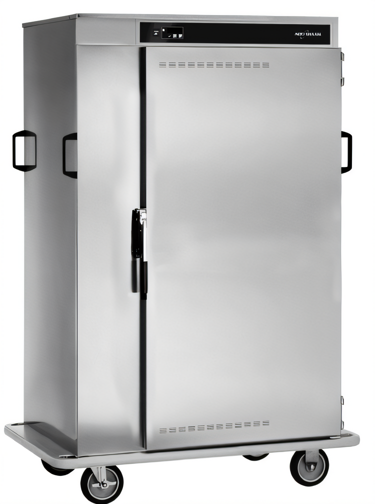 Product image #1 for Halo Heat 128-Plate Stainless Steel Mobile Hot Holding Banquet Cart