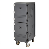 Cambro Camcart® Double-Cavity Insulated Tray and Sheet Pan Transport Cart