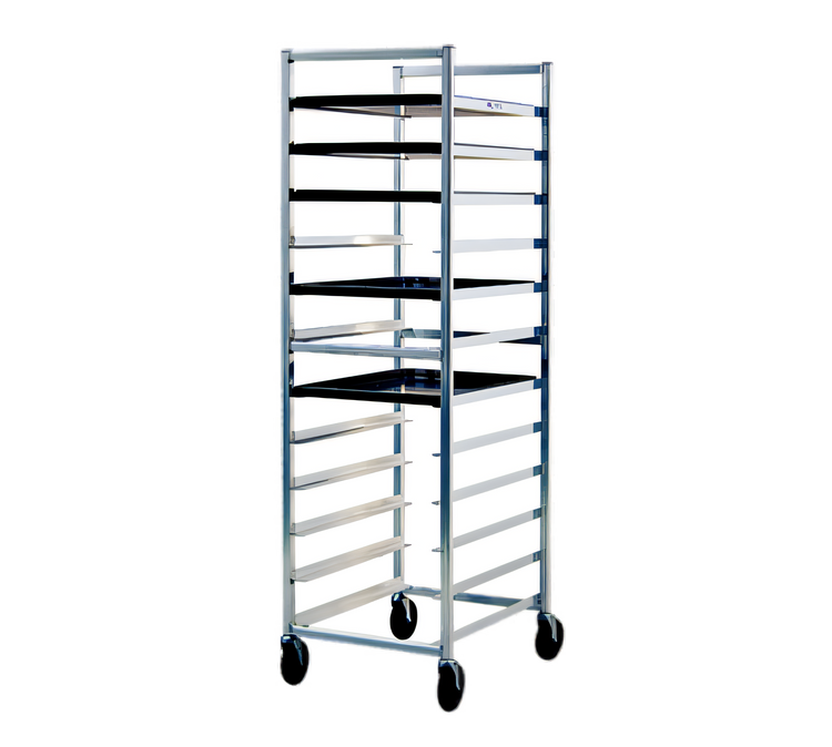 Product image #1 for Full-Height Aluminum Bun Pan Rack with End Loading, 12-Pan Capacity