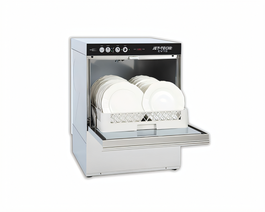 Product image #1 for Jet-Tech EV18 High-Temperature Undercounter Dishwasher with Built-In Rinse Booster, 20" x 20" Rack