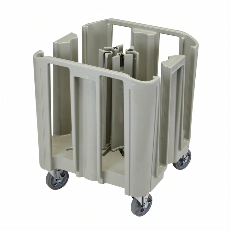 Product image #1 for Cambro S-Series Compact Adjustable 4-Tower Dish Caddy Dolly for 9-Inch to 12-Inch Round Plates