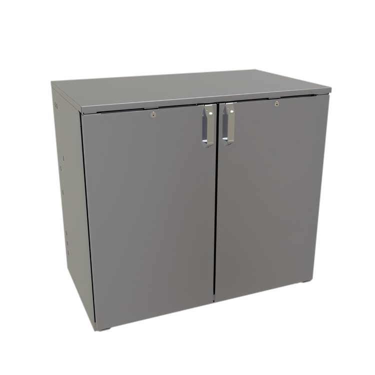 Product image #1 for Glastender C1RB40 40-Inch Two-Section One-Zone Bar Profile Back Bar Cooler, Remote Refrigeration