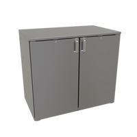 Glastender C1RB40 40-Inch Two-Section One-Zone Bar Profile Back Bar Cooler, Remote Refrigeration